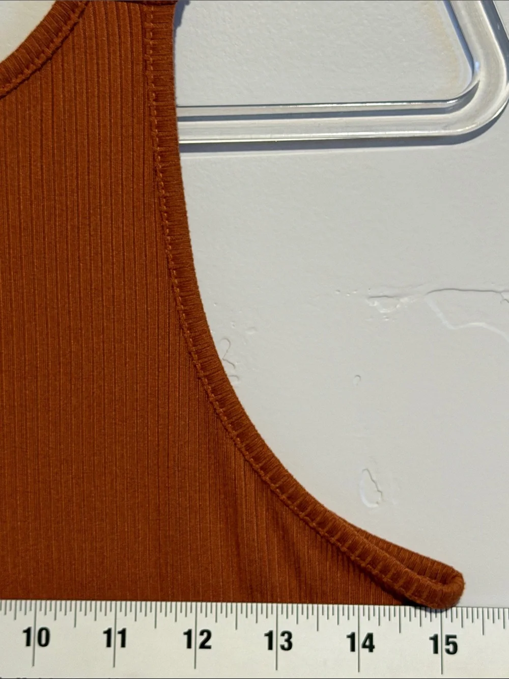 Pink Lily Ribbed Tank Midi Dress in Orange Rust
